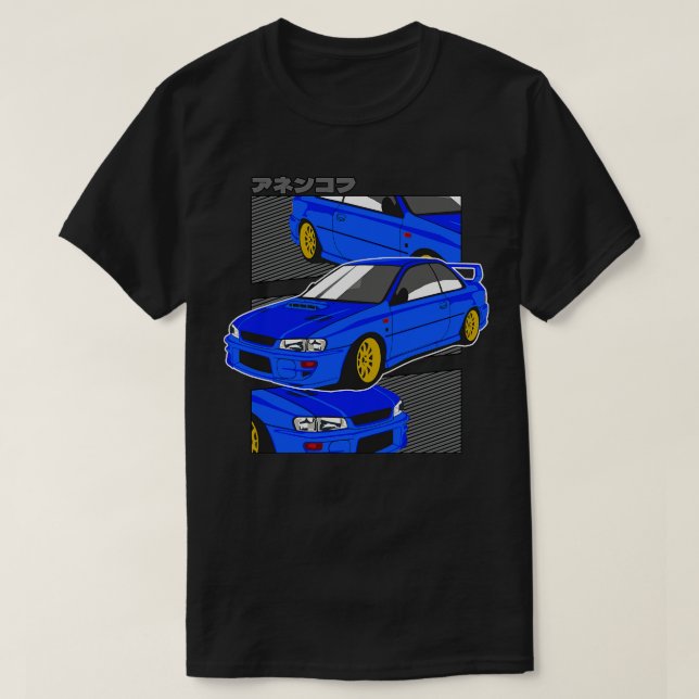Camiseta Subaru Impreza gc8 WRX Sti (Diseño del anverso)