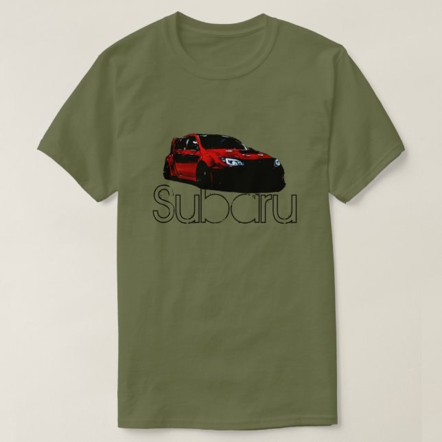 Camiseta Subaru Impreza WRX Sti (Diseño del anverso)