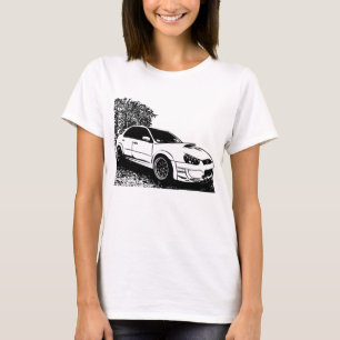 Camiseta Subaru Impreza WRX Sti Vector Imagen Mujeres