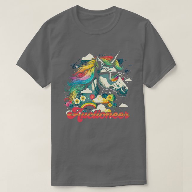 Camiseta Subasta de Rainbow Unicorn (Diseño del anverso)