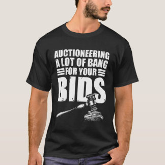 Camiseta Subasta Pun Bidding Valuer Bids Auctioneer