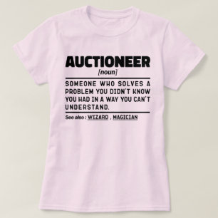 Camiseta Subastador Nuevo Marketer Definición Divertido Dic