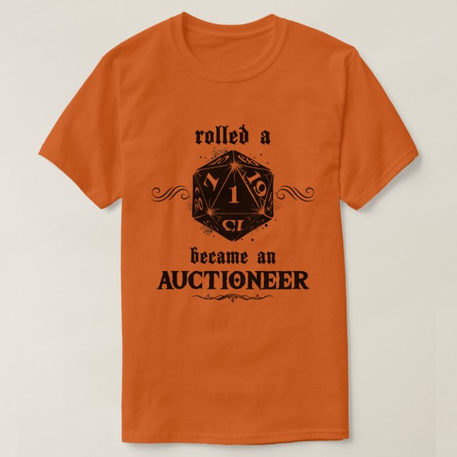 Camiseta Subastador Roll de mala suerte (Diseño del anverso)