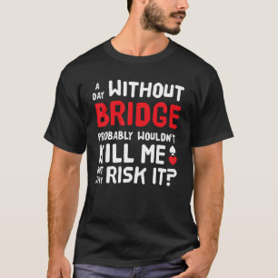 Camiseta Subastas de Bridge de Contrato Juego de Cartas Dup