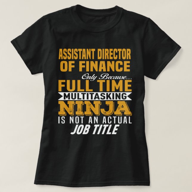 Camiseta Subdirector de Finanzas (Diseño del anverso)