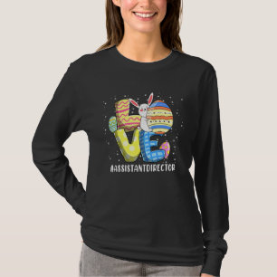 Camiseta Subdirector Love Easter Day Bunnies Cute Ra