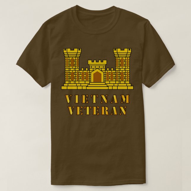 Camiseta Subdivisión de Ingeniería Vietnam Veteran (Diseño del anverso)