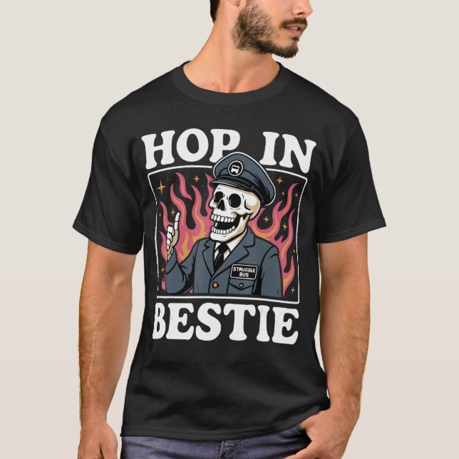 Camiseta Sube Amiga Autobús de Lucha (Anverso)