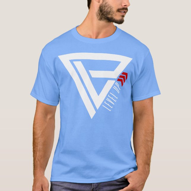 Camiseta SUBE DE NIVEL blanco retro (Anverso)