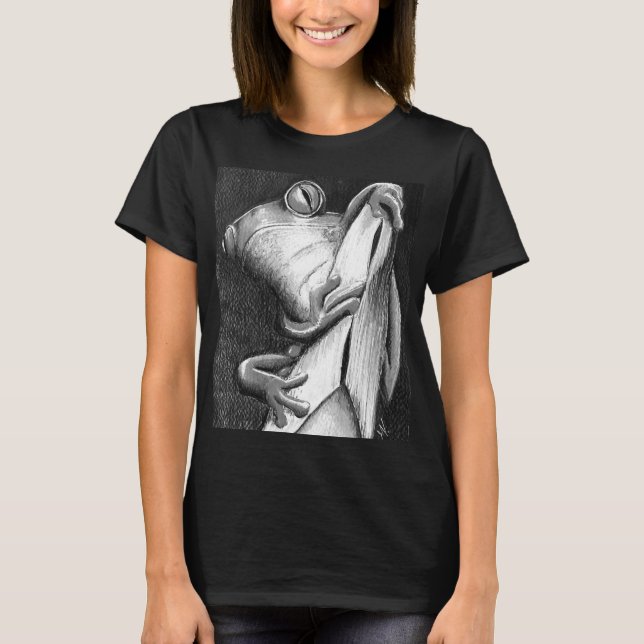 CAMISETA SUBE DE NIVEL: RANA RELAJADA (Anverso)