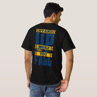 Camiseta Sube Más De Lo Que Caes Motivacional 
