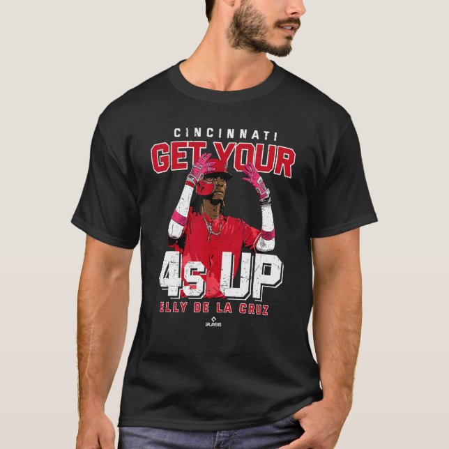 Camiseta Sube tus 40 grados Elly De La Cruz Cincinnati MLBP (Anverso)