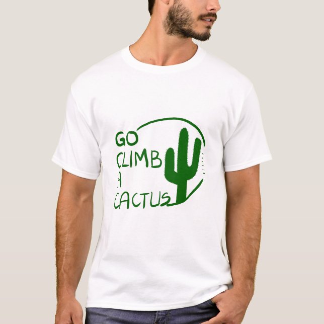 Camiseta Sube un cactus (Anverso)