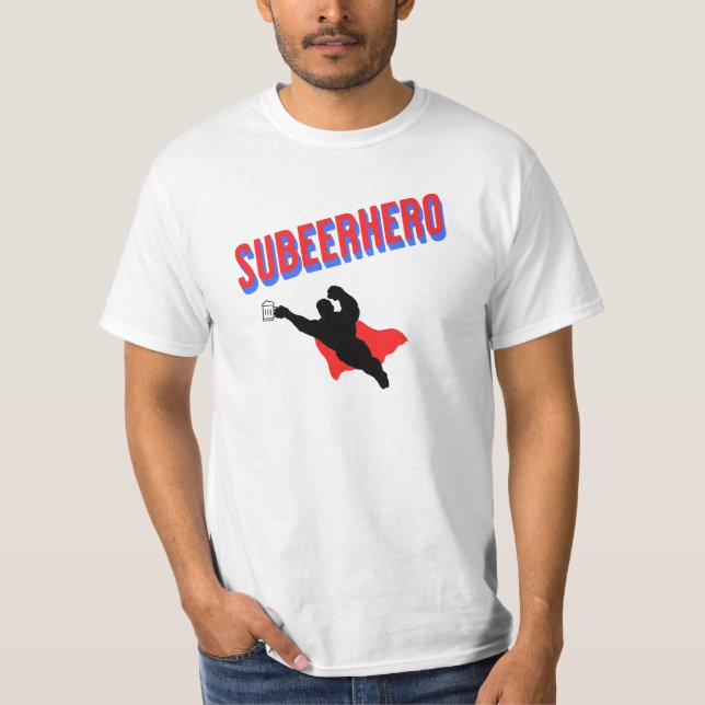 Camiseta Subeerhero Funny Beer T-Shirt (Anverso)