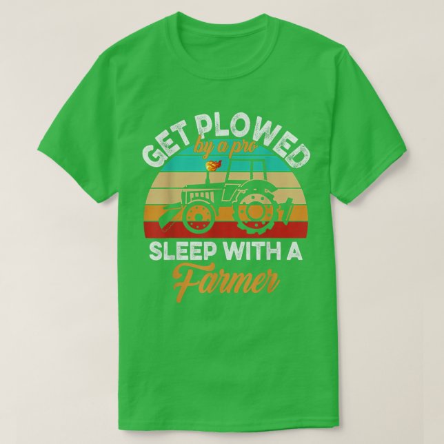 Camiseta Súbete a dormir con un tractor de granjeros (Diseño del anverso)
