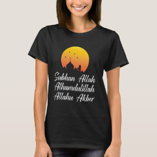 Camiseta Subhan Allah Alhamdulillah Allahu Akbar Islamic Ta