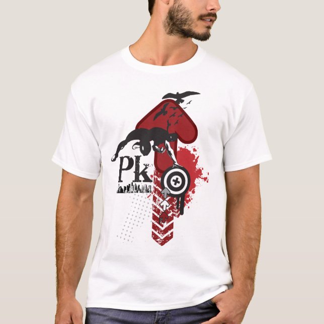 Camiseta Subida de Parkour (luz) (Anverso)