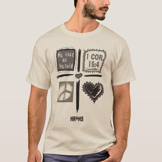 Camiseta subida Jesús de Cristo de la resurrección (Anverso)