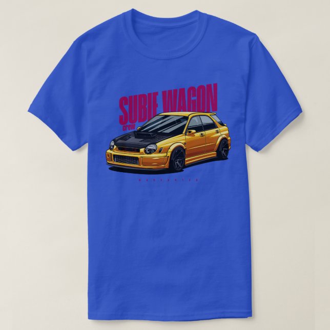 Camiseta Subie Wagon amarillo (Diseño del anverso)