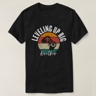 Camiseta Subiendo a hermano mayor divertido jugador vintage