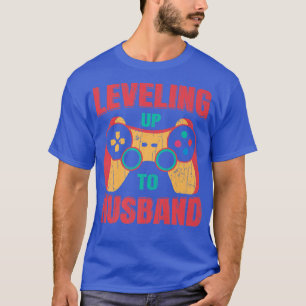 Camiseta Subiendo De Nivel A Esposo Divertido Novio Boda Ca