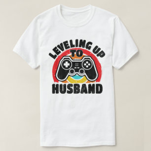 Camiseta Subiendo De Nivel A Esposo Novio Para Ser Soltero 
