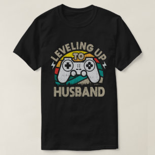 Camiseta Subiendo De Nivel A Esposo Novio Para Ser Soltero 
