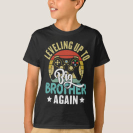 Camiseta Subiendo De Nivel A Hermano Mayor De Nuevo Diverti