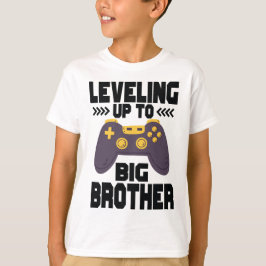 Camiseta Subiendo de Nivel a Hermano Mayor Divertido de Jue