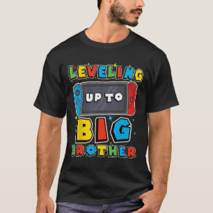 Camiseta Subiendo De Nivel A Hermano Mayor Para Chicos Game