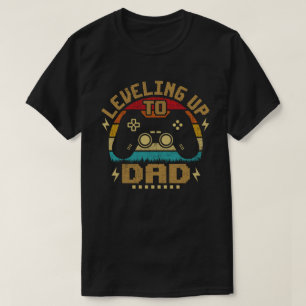 Camiseta Subiendo de Nivel a Papá Divertido Juegos Jugador 