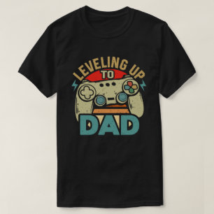 Camiseta Subiendo de Nivel a Papá Divertido Juegos Jugador 
