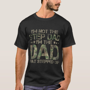 Camiseta Subió A Papá Que Intensificó A Camo Estadounidense