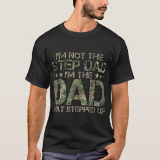 Camiseta Subió A Papá Que Intensificó A Camo Estadounidense