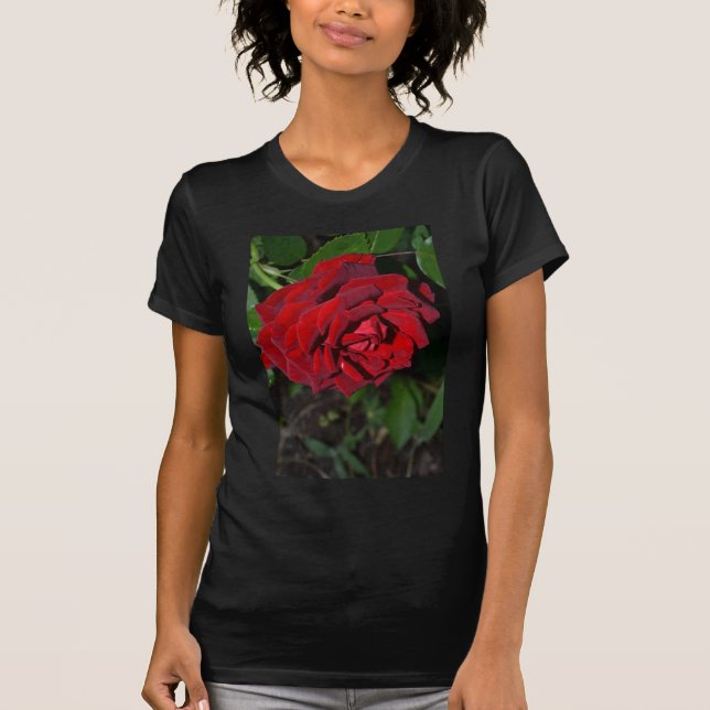 Camiseta Subió en de color rojo oscuro (Anverso)