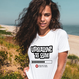Camiseta Subir al Gimnasio Falló Humor Divertido de Fitness