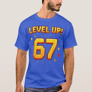 Camiseta Subir de Nivel 67 Divertido Juego 6 7 Meme Gen Alp