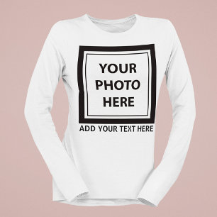 Camiseta Subir imagen foto y agregar texto – Personalizar