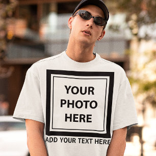 Camiseta Subir imagen foto y agregar texto – Personalizar