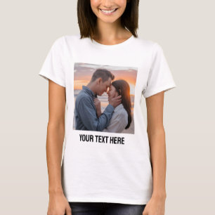 Camiseta subir imagen Personalizado Foto y texto Personaliz