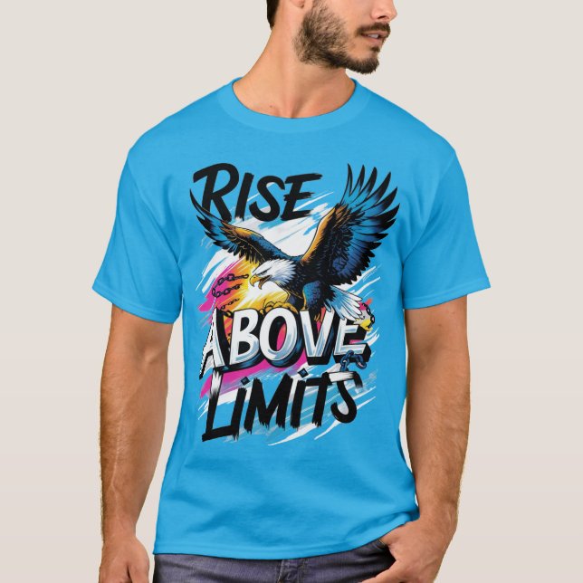 Camiseta Subir por encima de los límites | Motivación del á (Anverso)