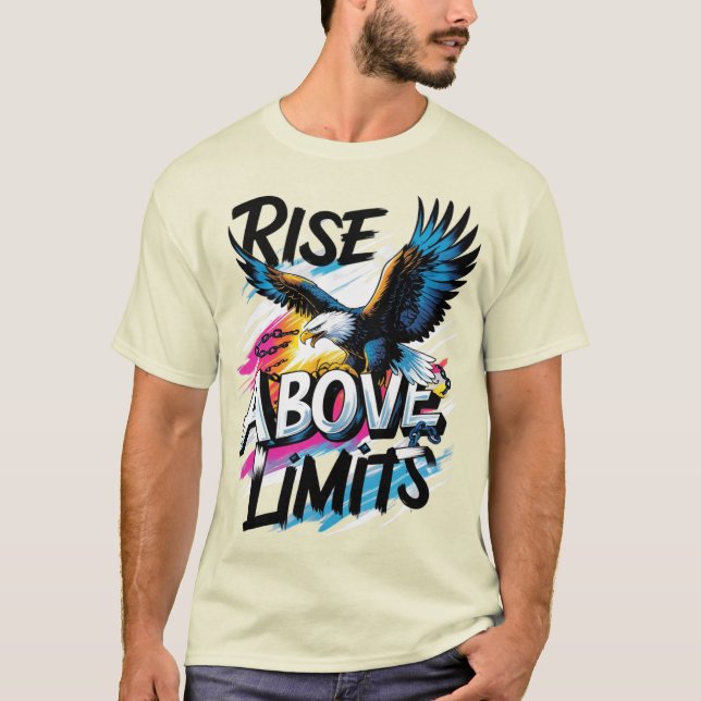 Camiseta Subir por encima de los límites | Motivación del á (Anverso)
