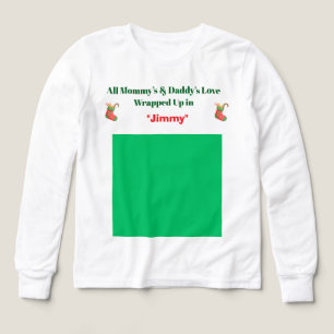 Camiseta-Subir tu foto y apodo camiseta navideña