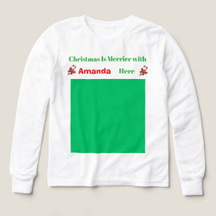 Camiseta Subir tu foto y nombre Navidad TShirt