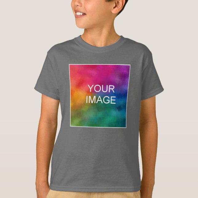 Camiseta Subir tu plantilla de fotos Niños jóvenes en línea (Anverso)