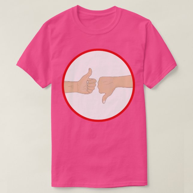 Camiseta Subir y bajar el dedo (Diseño del anverso)