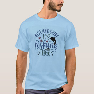 Camiseta Subir y brillar es tiempo de pescar