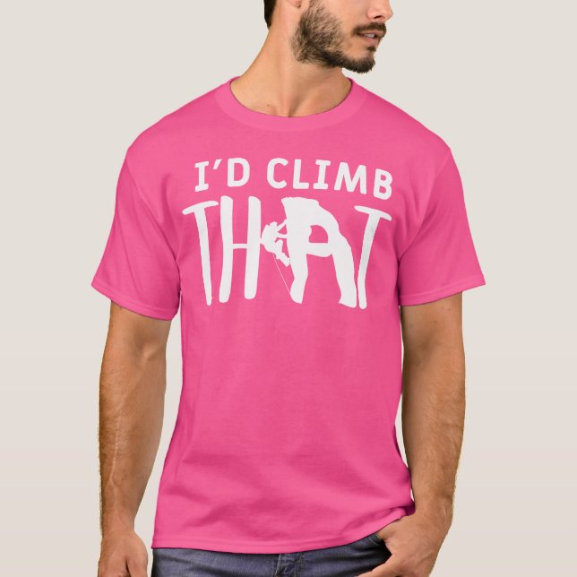 Camiseta Subiría Esa Montaña Escalando Roca (Anverso)