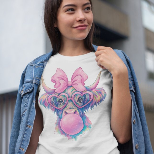 Camiseta Sublima holográfica de Coquette Bubblegum de vaca  (Subido por el creador)