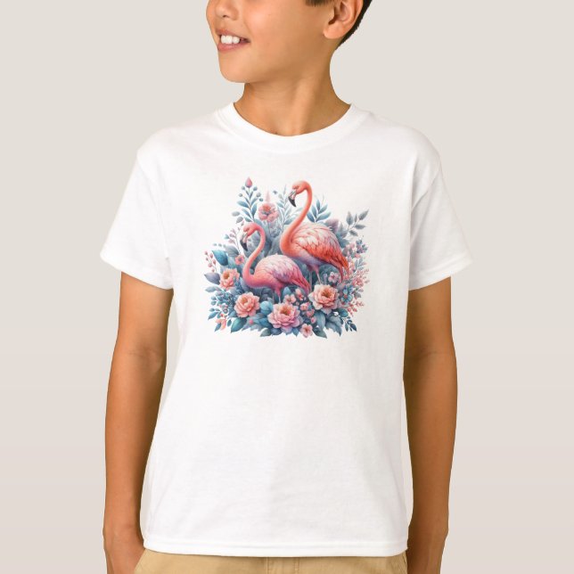 Camiseta Sublimación de flamencos (Anverso)
